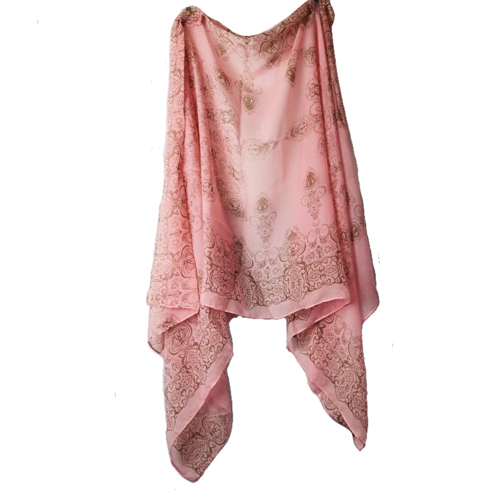 Silky Light Pink Scarf. (me)